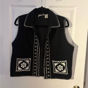 Tantrums Black Wool Blend Vest